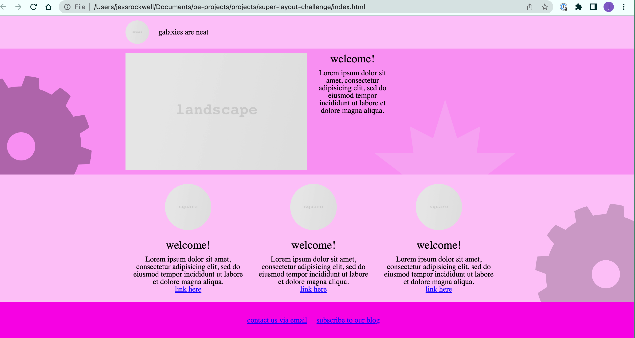 Super Responsive Layout Challenge - by Jess Rockwell