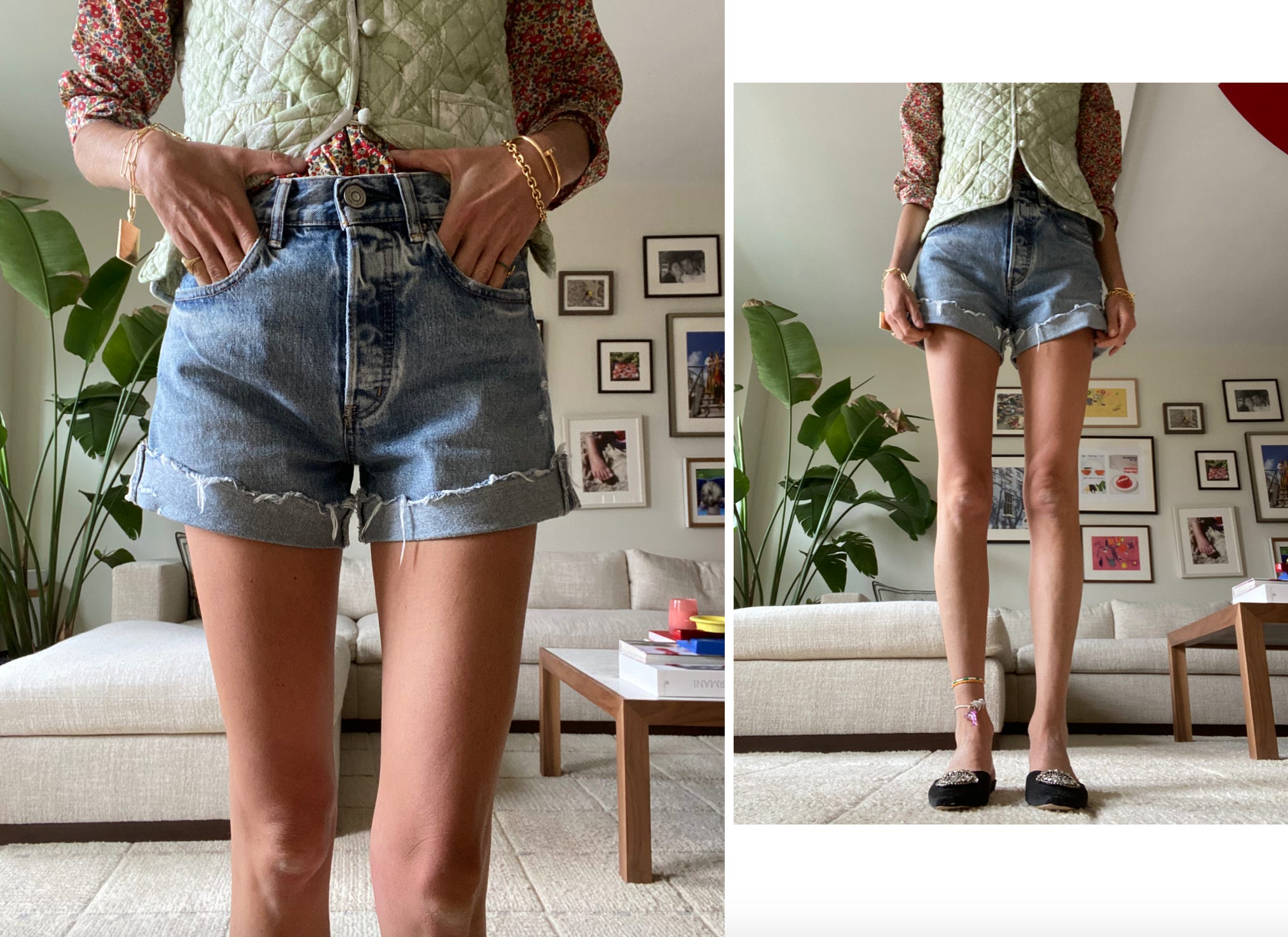 How to wear denim cut offs without looking like a teenager