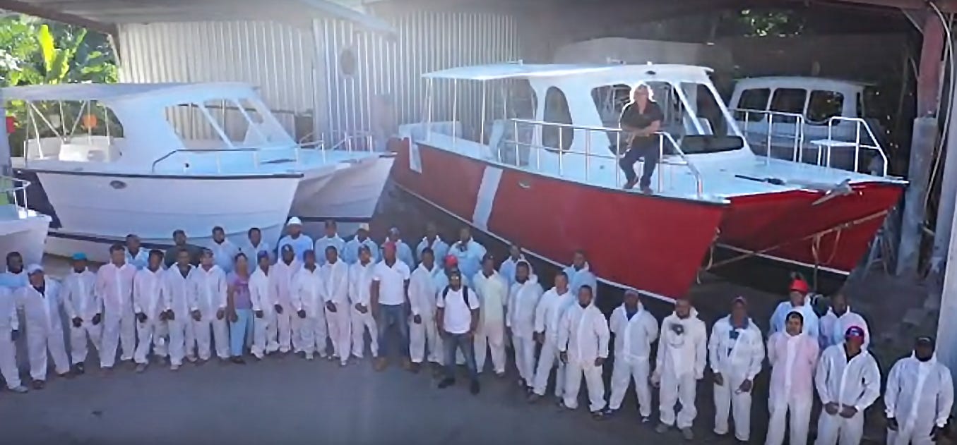 Seaweed Swamps Beaches. Boatbuilder to the Rescue