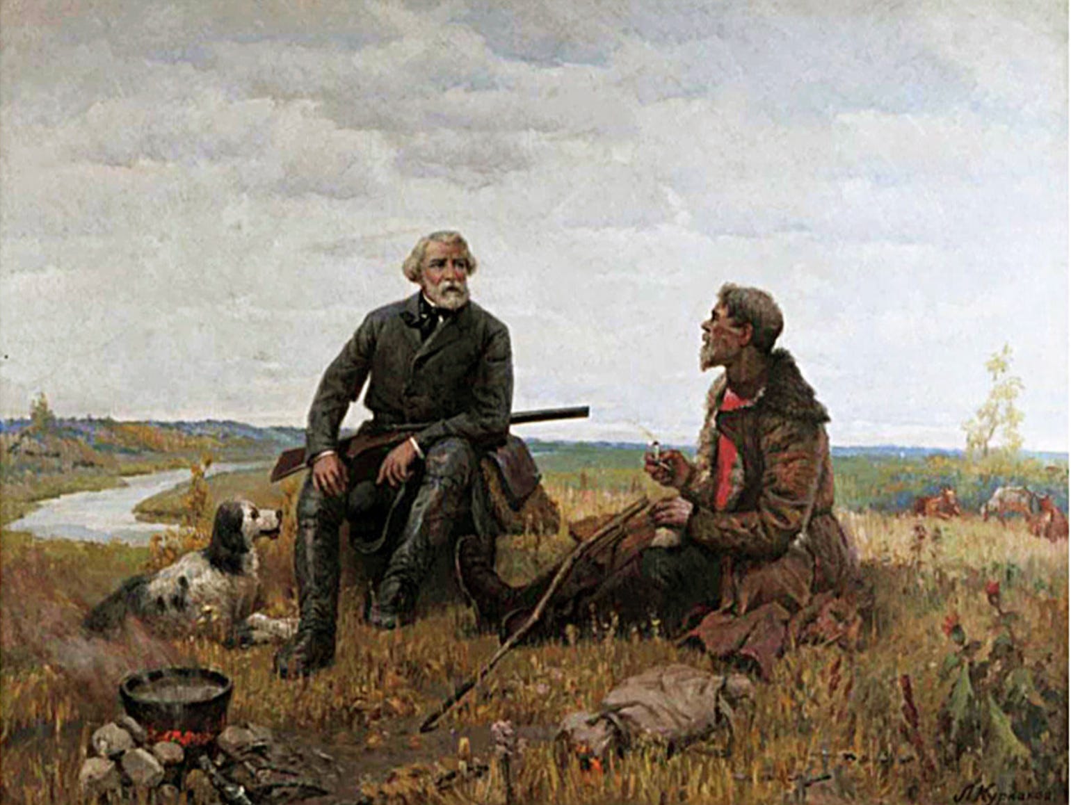Иван Тургенев на охоте