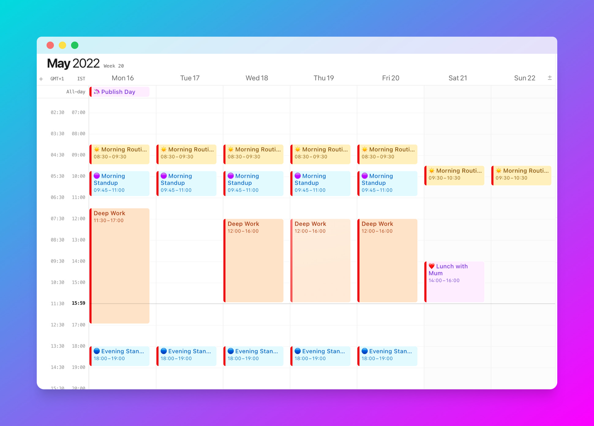 🗓 Cron Calendar by Spoorthi The Report