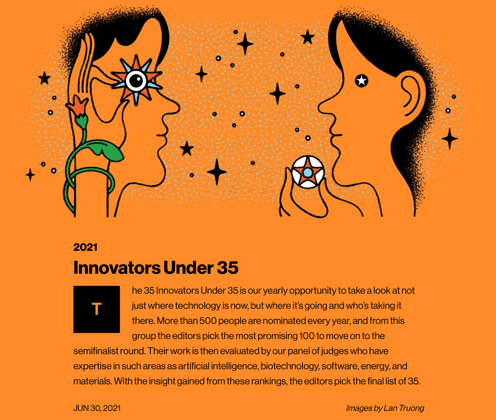 MIT 35 Innovators Under 35 Judges Analysis by Jonghan