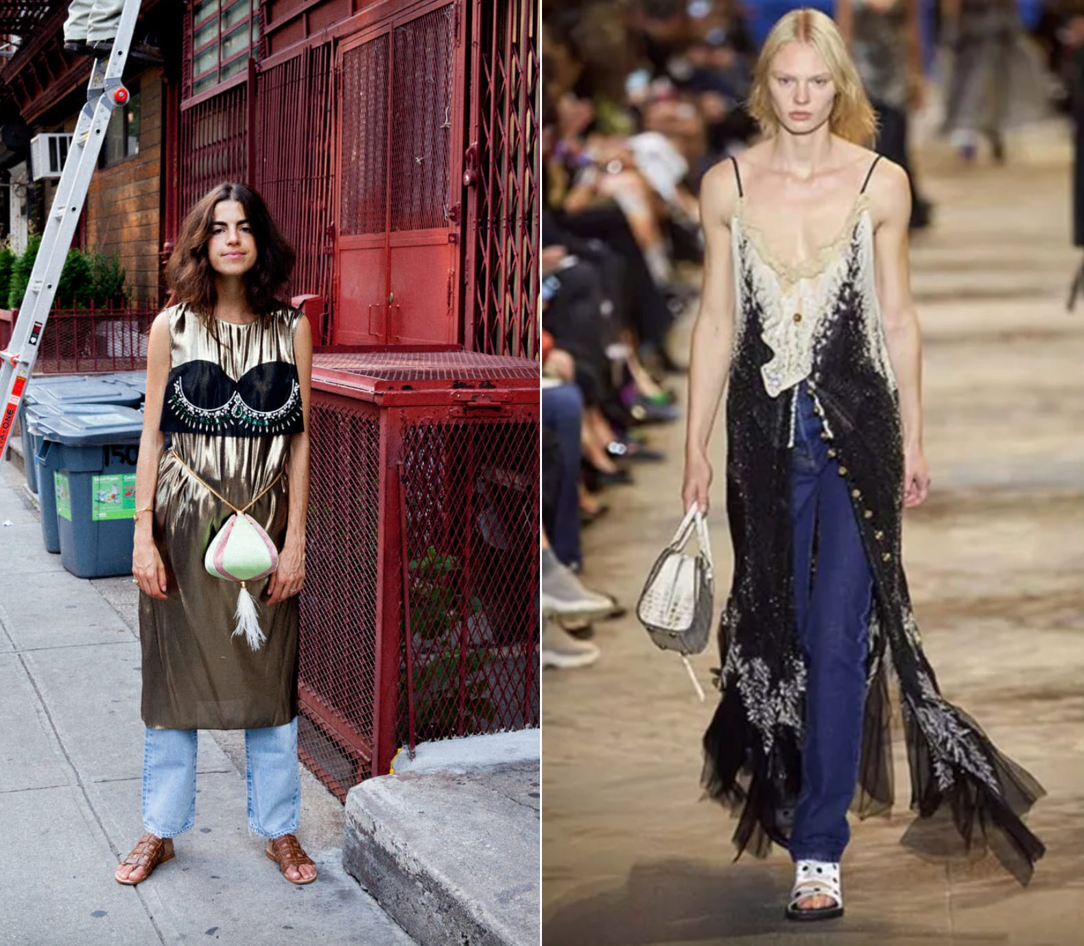 Dress over jeans best sale 2019