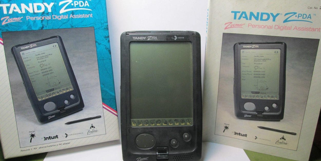 The Tandy Zoomer The x86 PDA before the Palm Pilot
