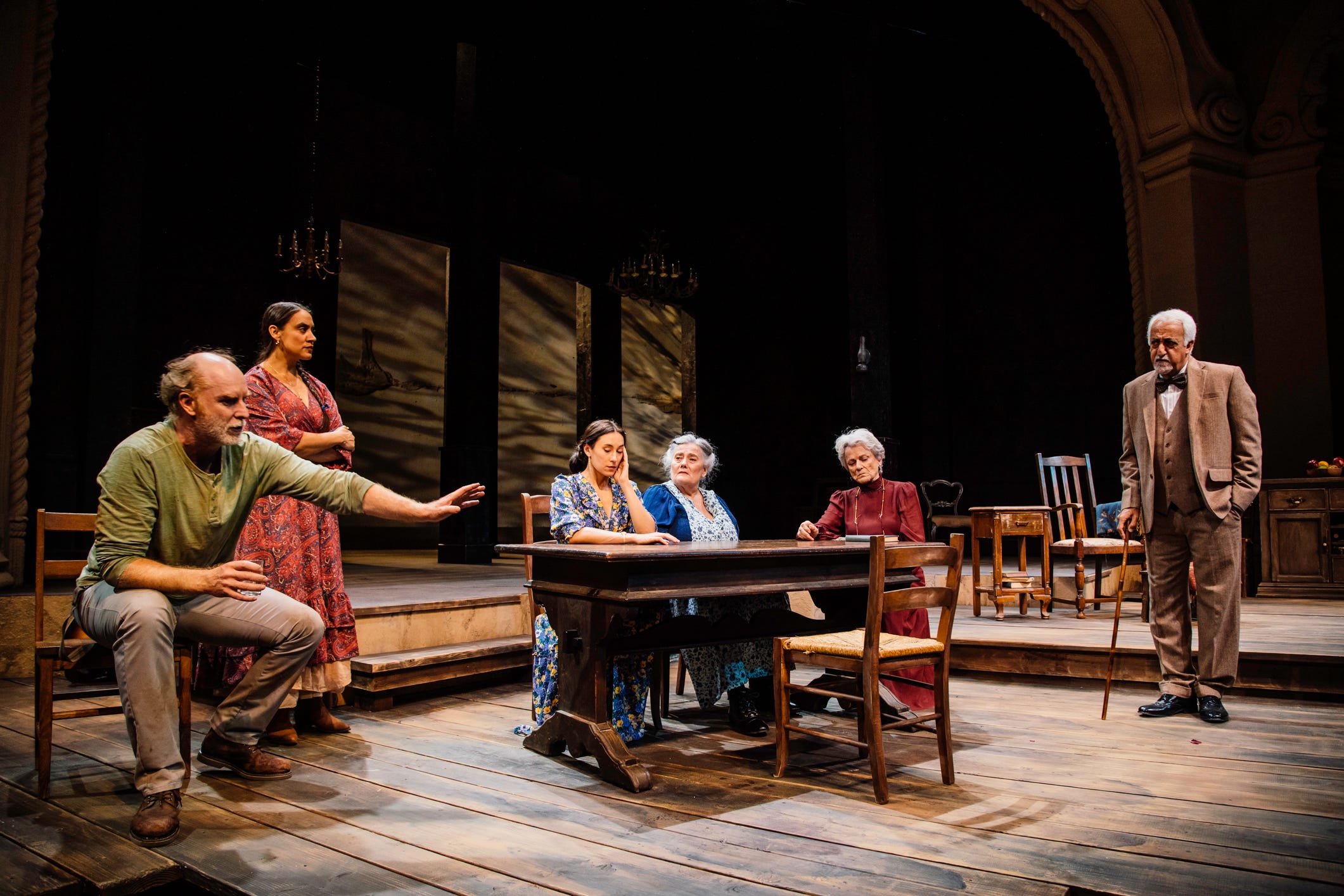 How did Angeles Stage mark its first birthday? Via 'Uncle Vanya