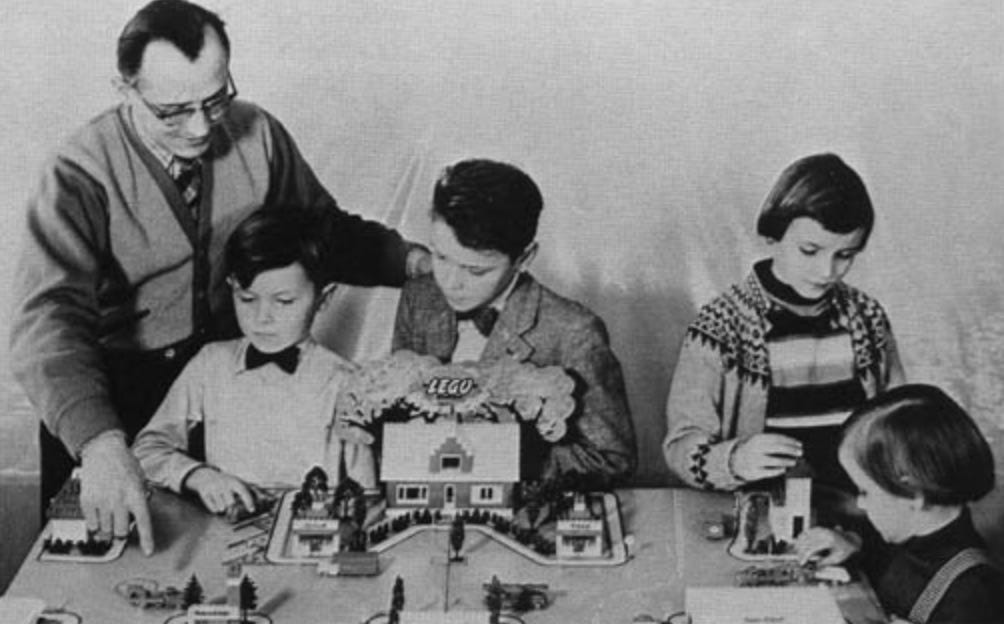 Lego invented sales in 1955