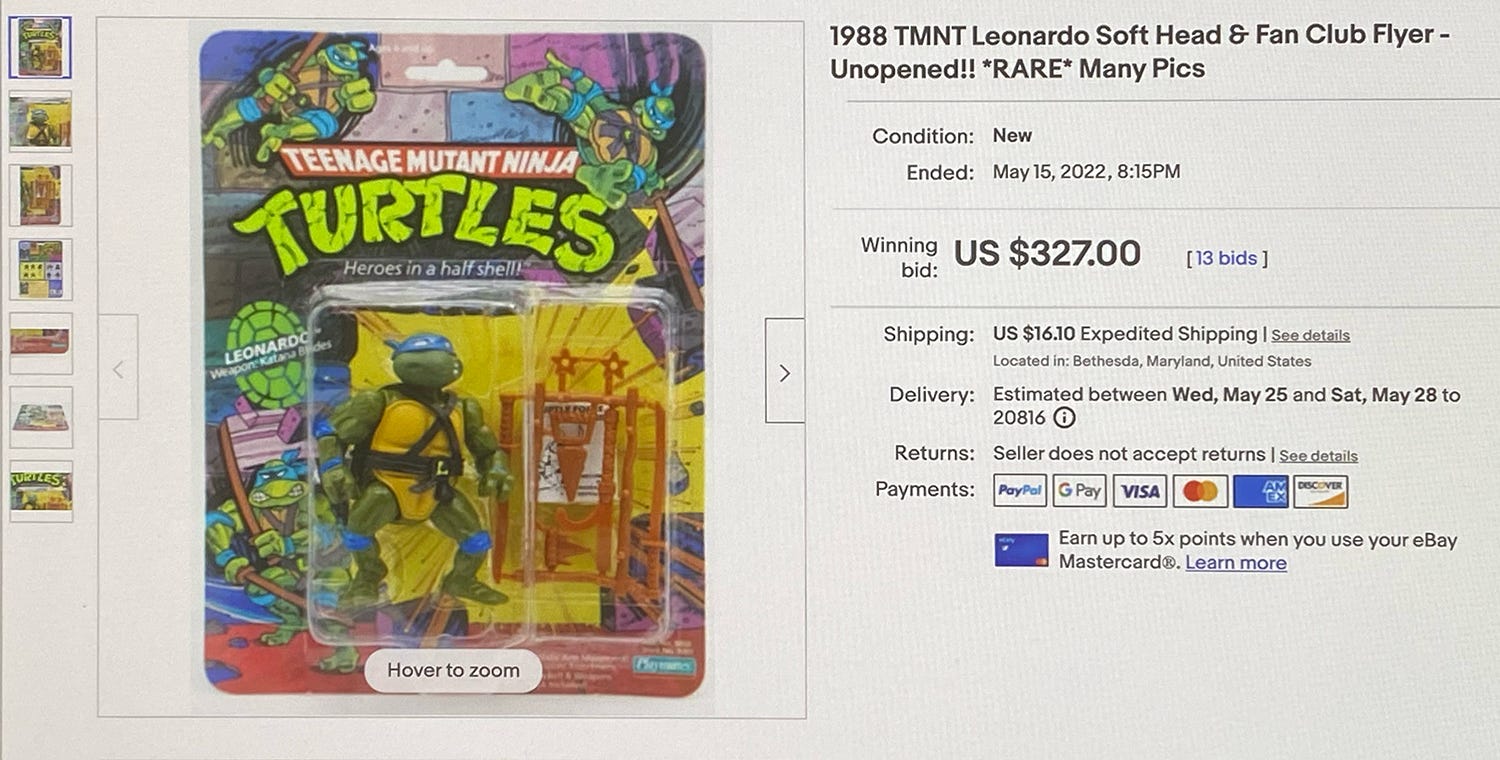 61 My Ninja Turtle Action Figure Windfall