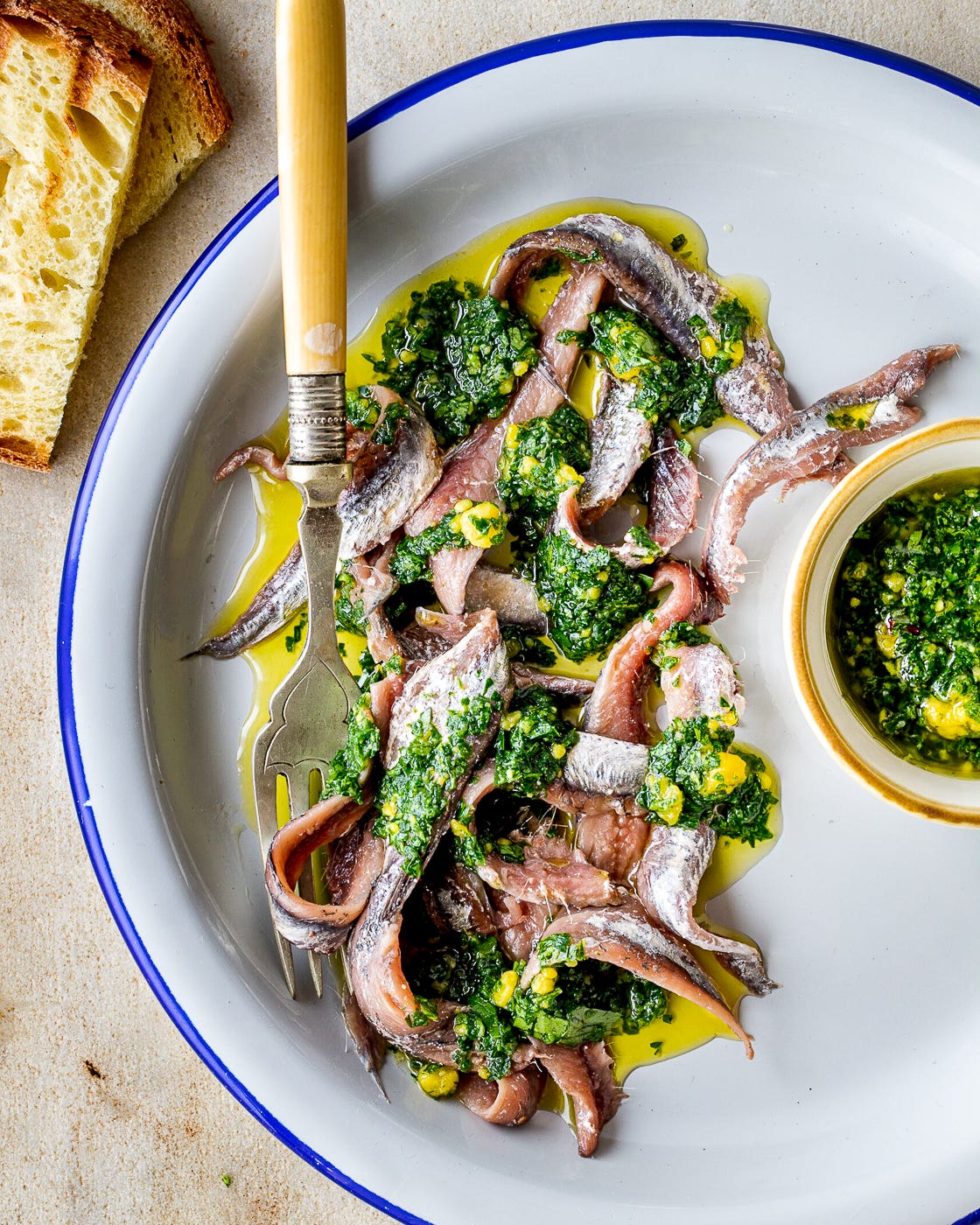 Anchovies two ways by Giulia Scarpaleggia