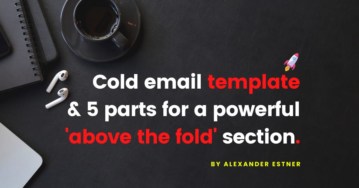 Cold email template (+framework) to book more meetings &amp; 5 essential ...