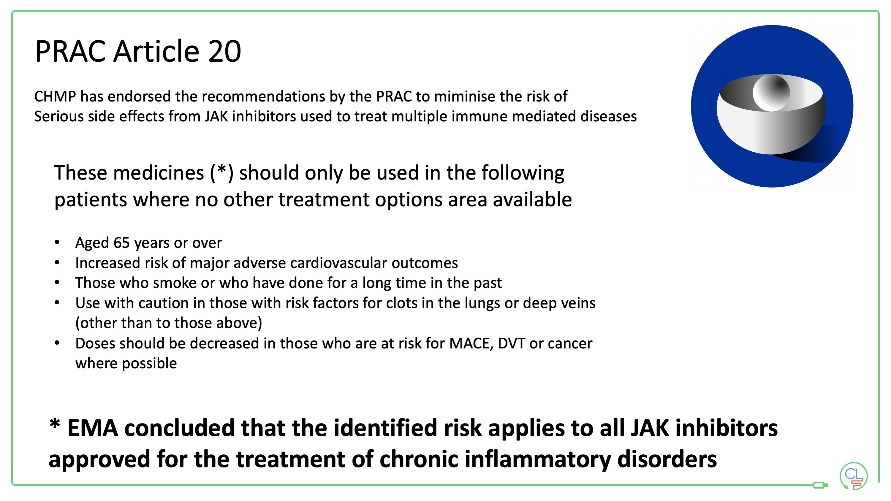 JAK inhibitors in IBD by Charlie Lees Atomic IBD