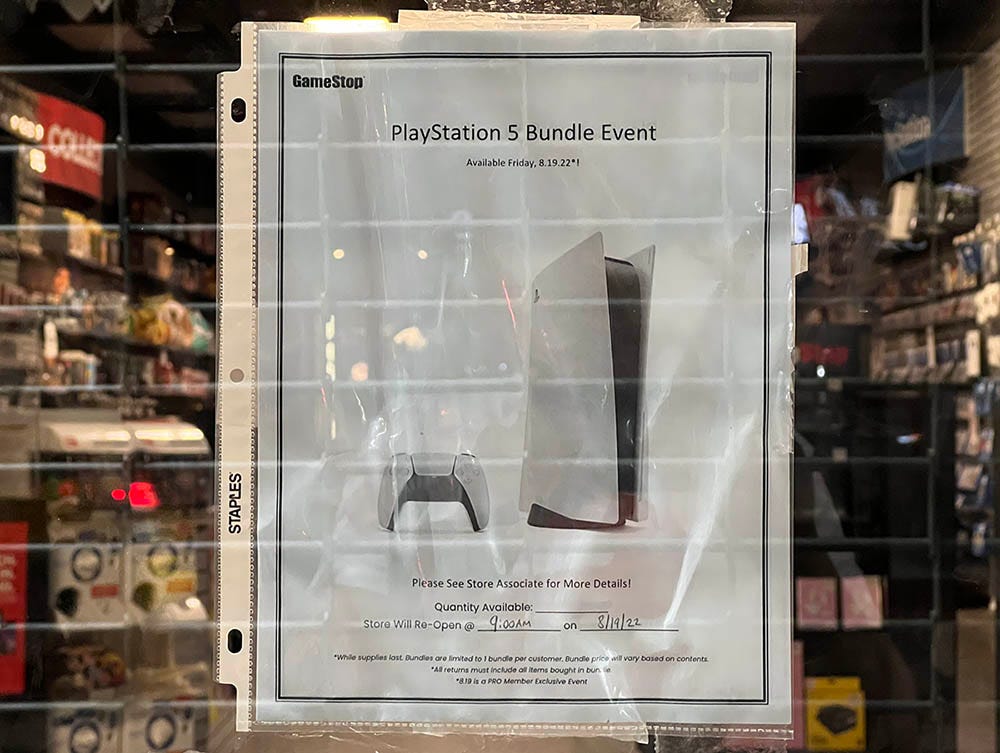 Retailers sales selling ps5