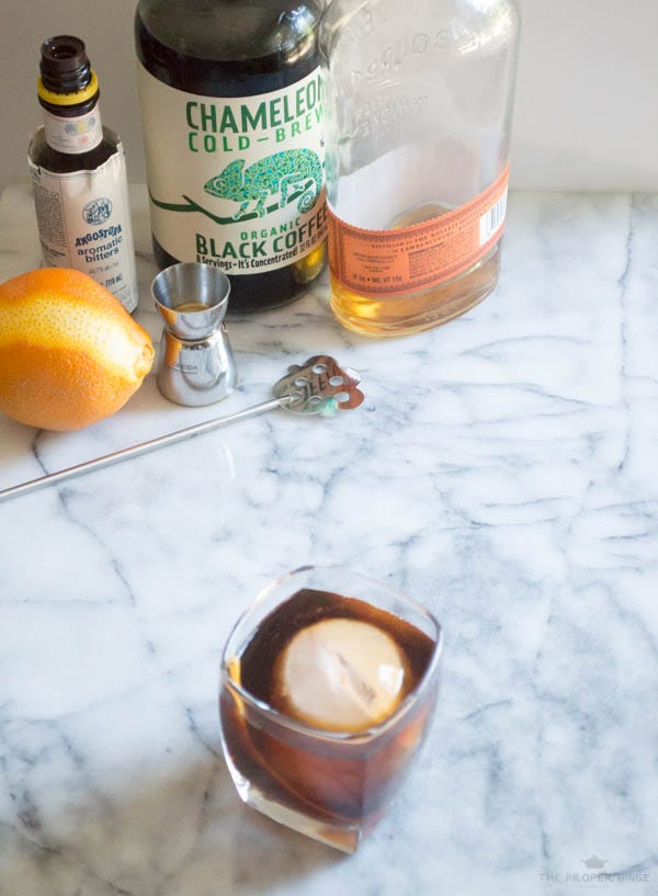 Driveway Drinks: Cold Brew Old Fashioned - by Reba Toloday