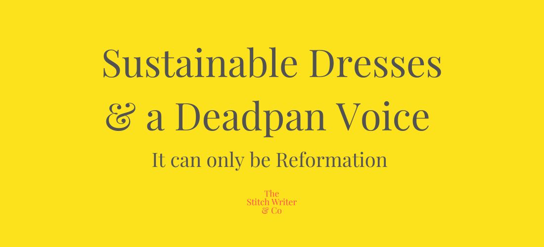 Sustainable clothing brands like reformation hotsell