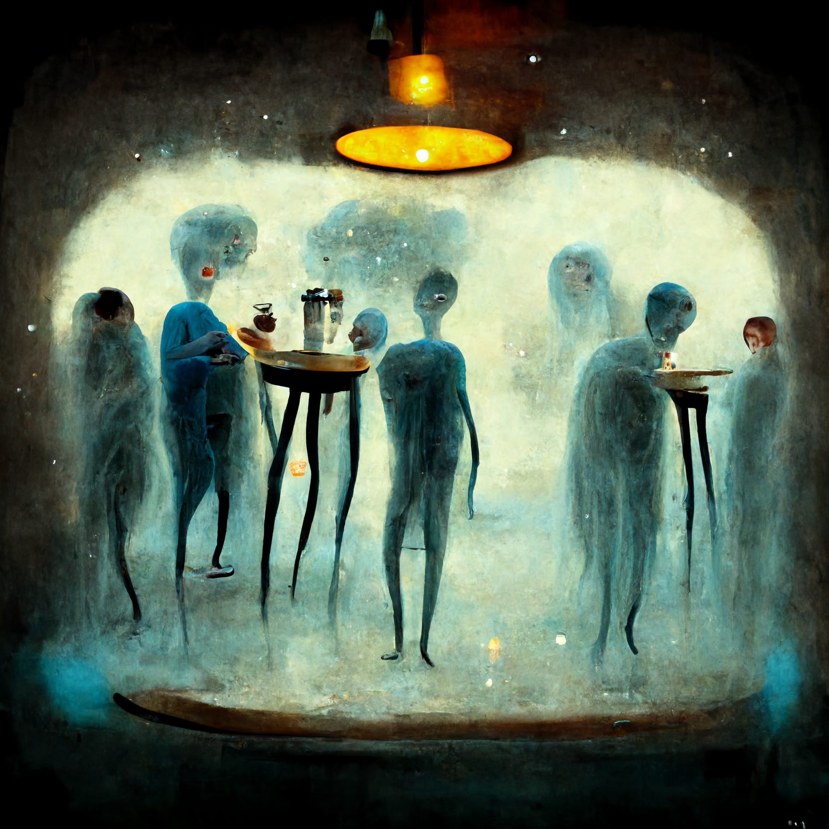 Disembodied spirit check in by Claudia Dawson