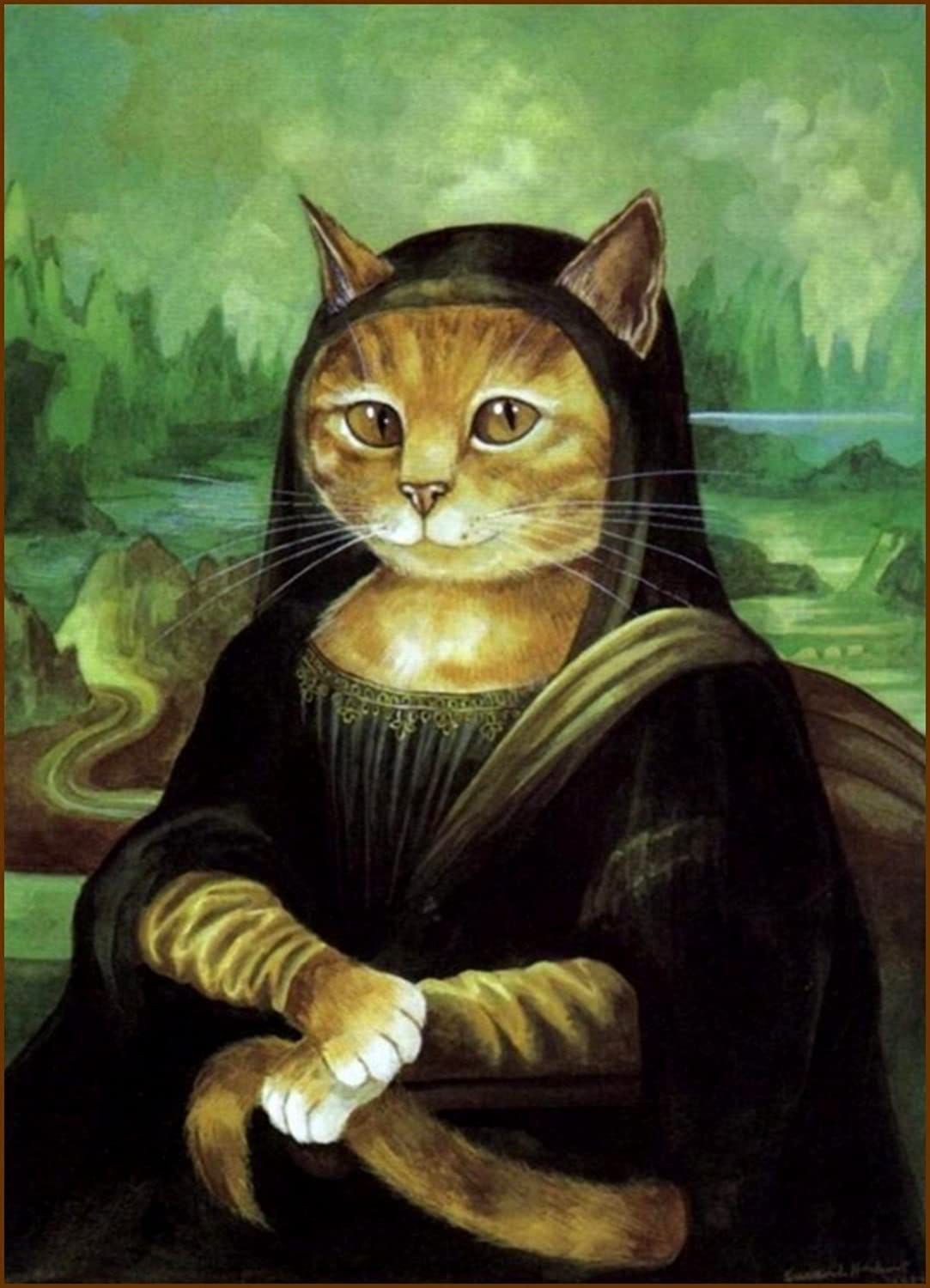 Mona Lisa or Meowna Lisa by Anya