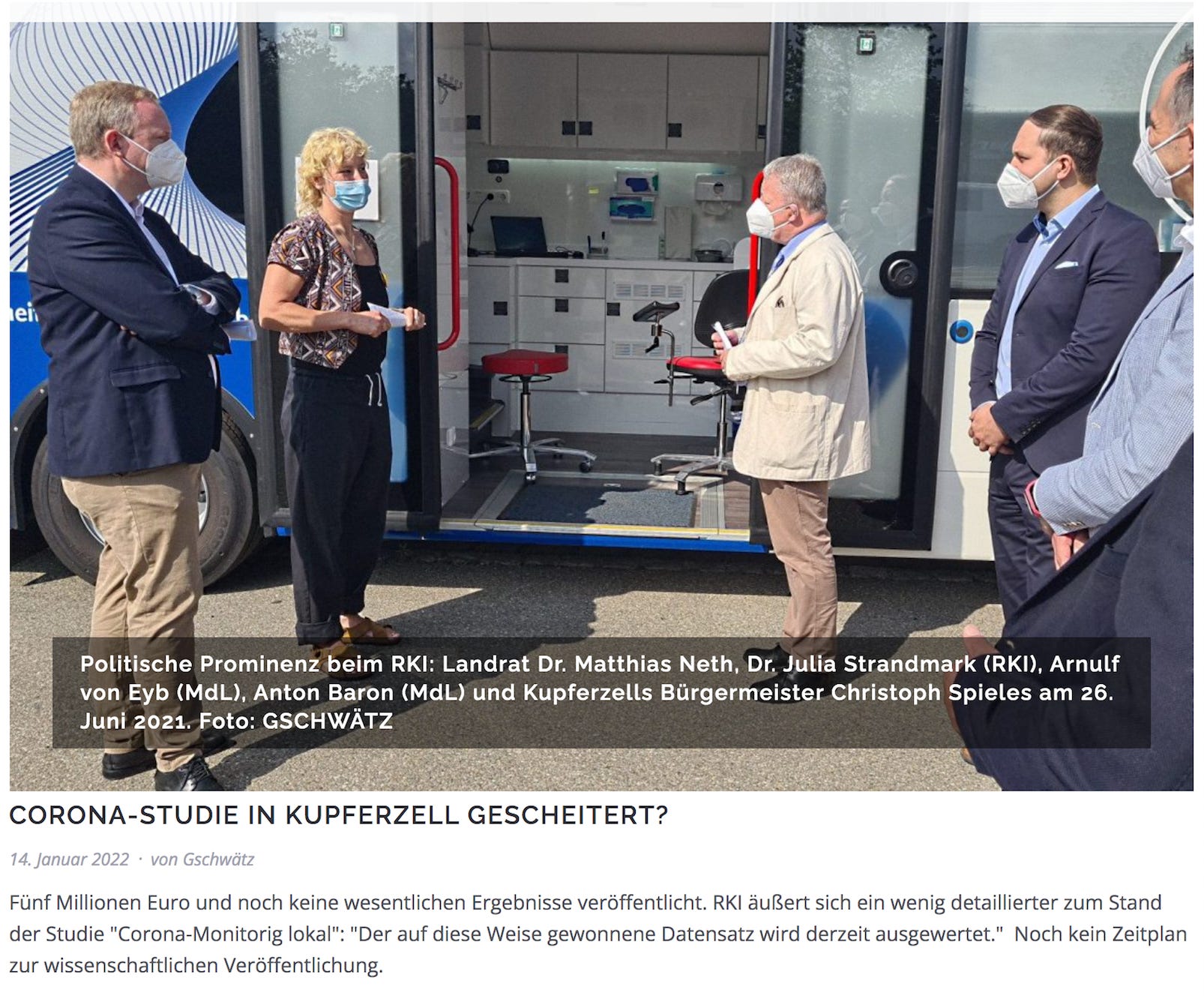 Die Causa Kupferzell Herausgabe der Rohdaten abgelehnt