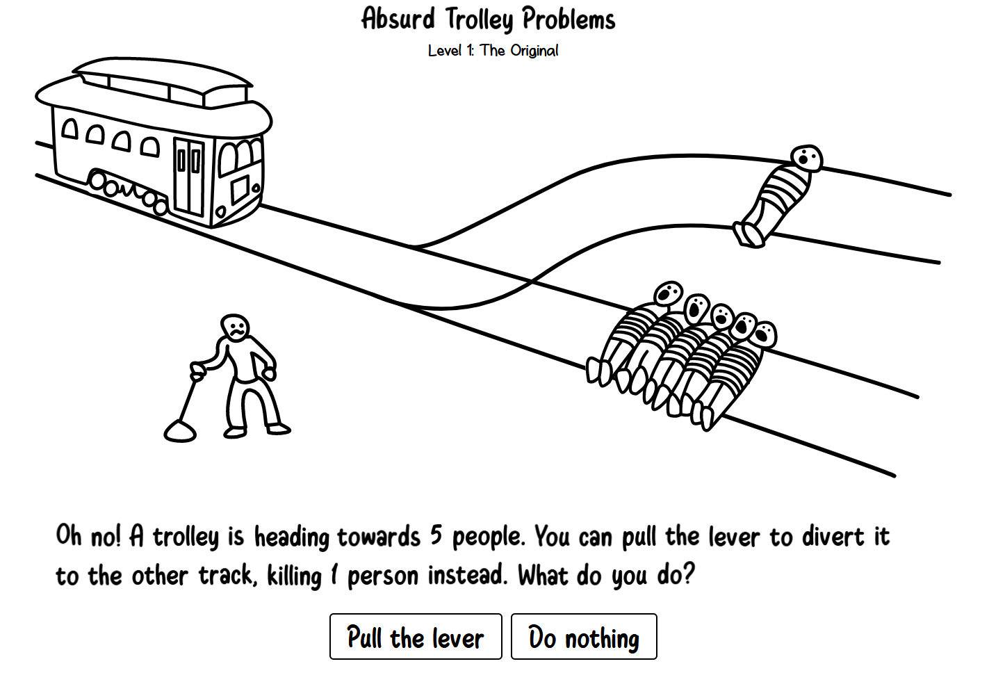Philippa foot's discount trolley problem