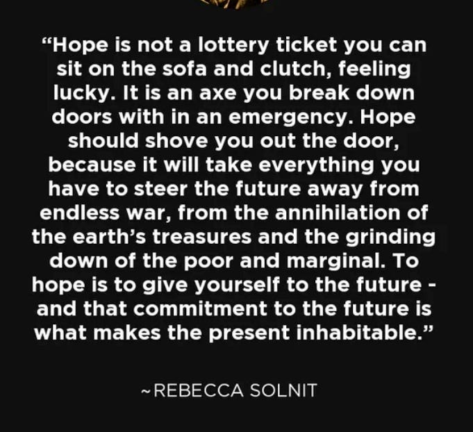 Subversive, Transformative, Liberational Hope