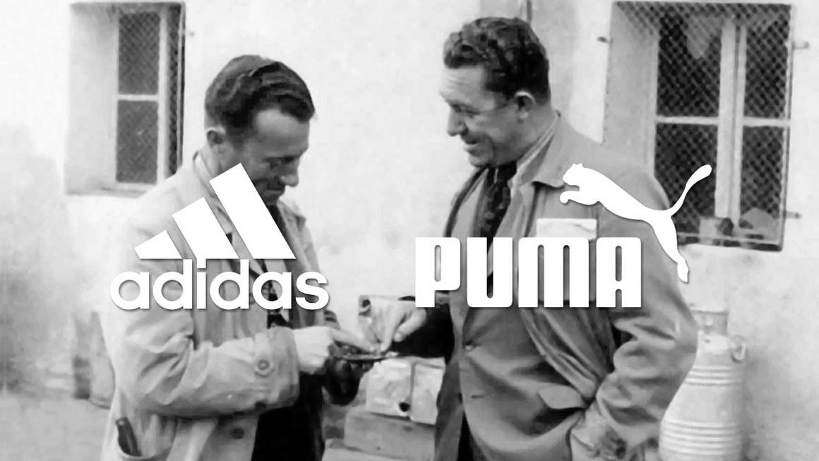História da adidas e puma hotsell