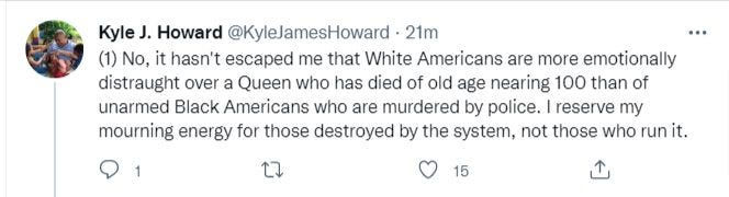 Kyle J. Howard is Mad White Folk are Mourning the Death of the Queen