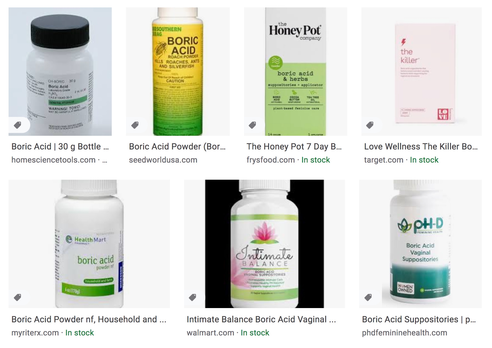 Boric shop acid vaginal