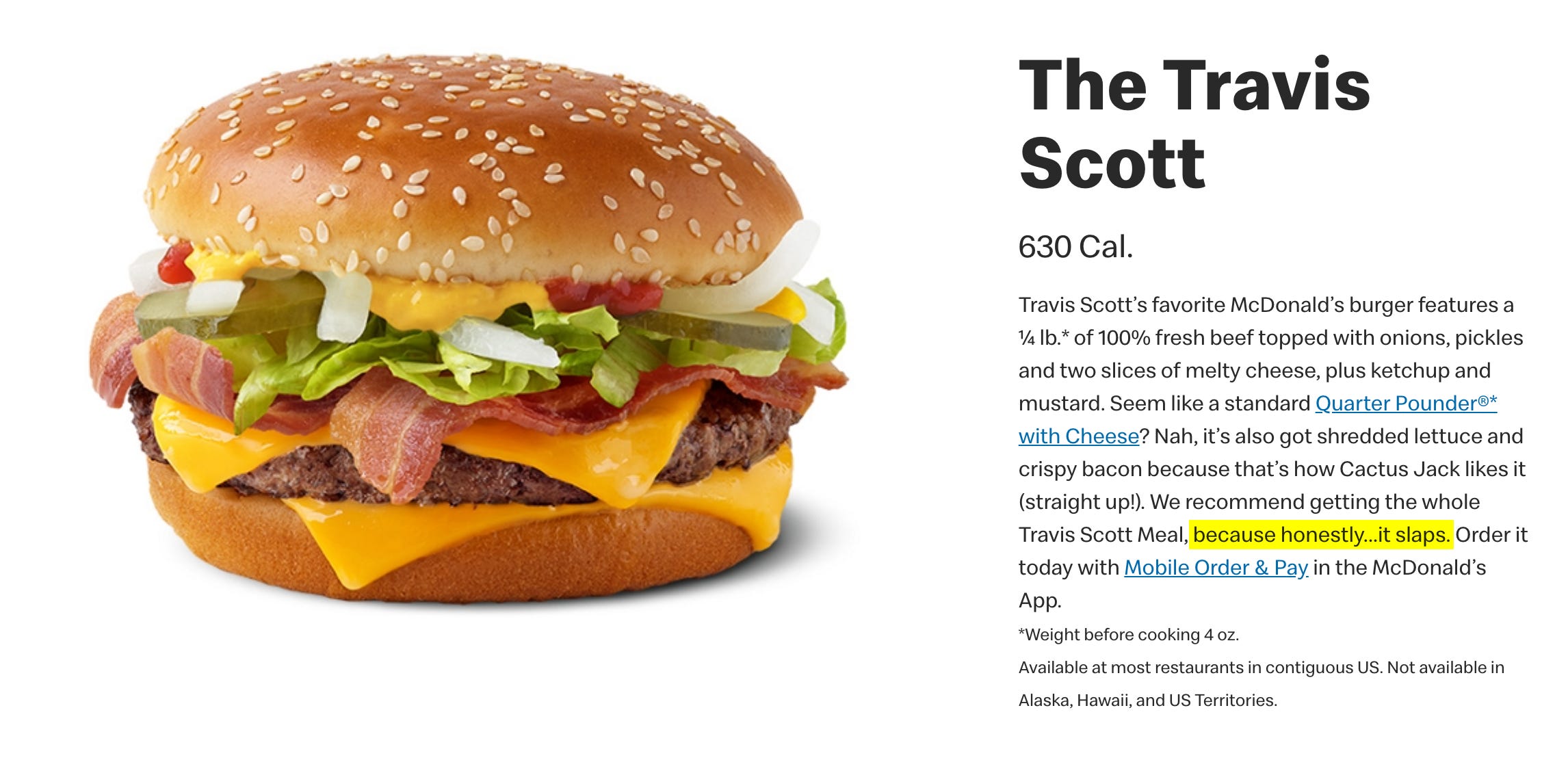 The Travis Scott Cheeseburger by Jason Stewart