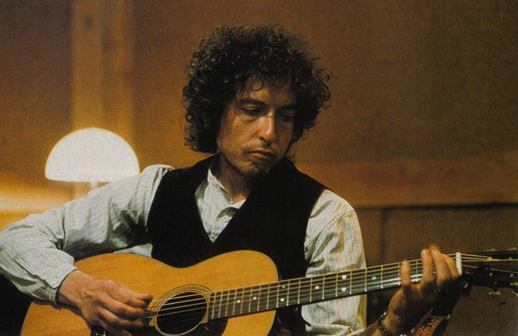 Bob dylan acoustic guitar top