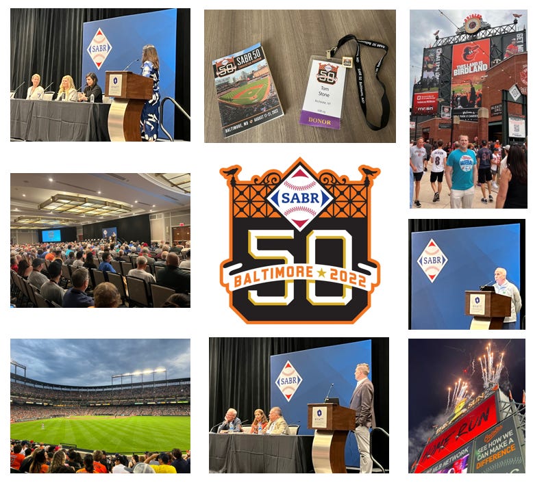 The SABR 50 Convention in Baltimore by Tom Stone