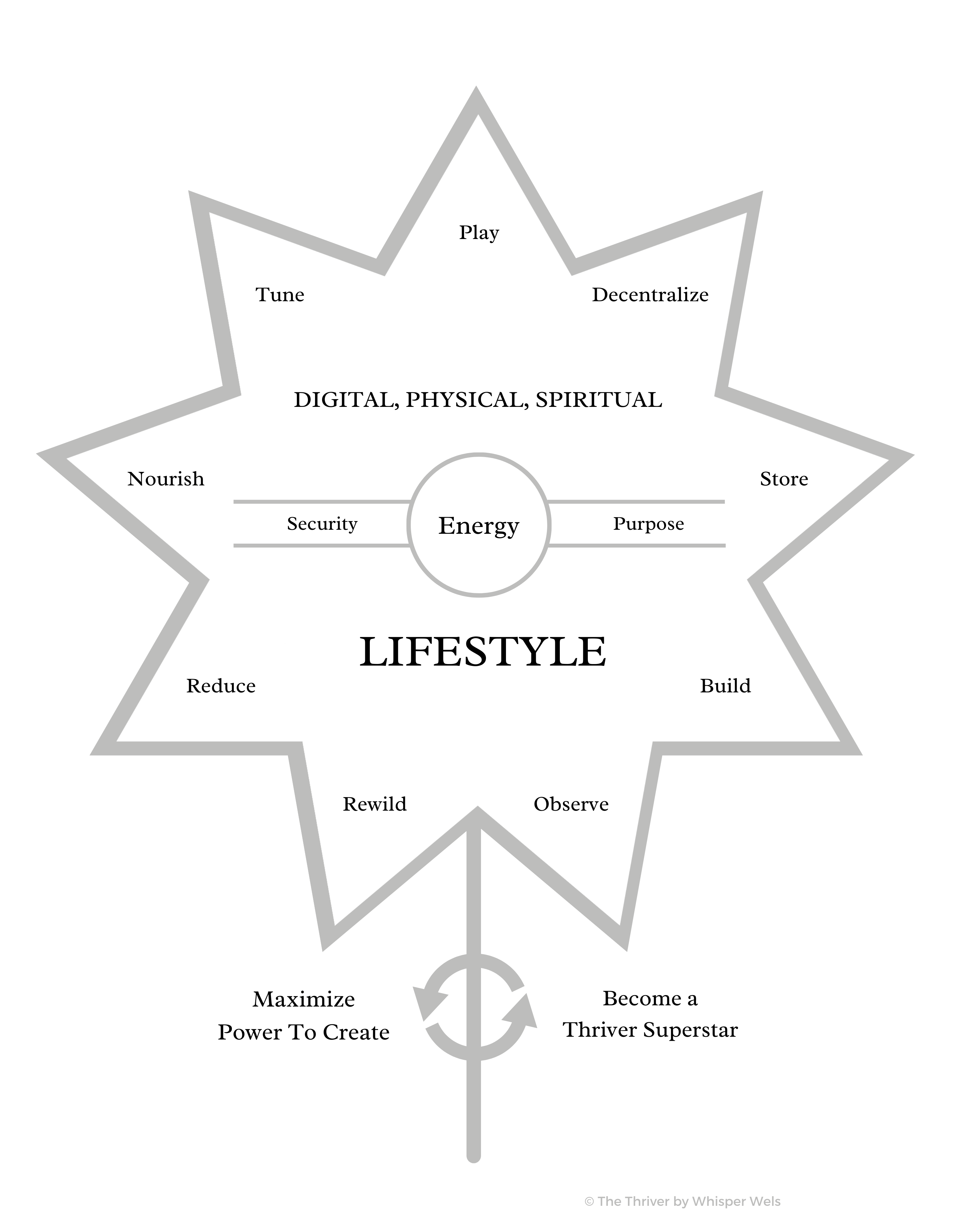 The Thriver Skill Star - by Whisper Wels and Gerald Wels