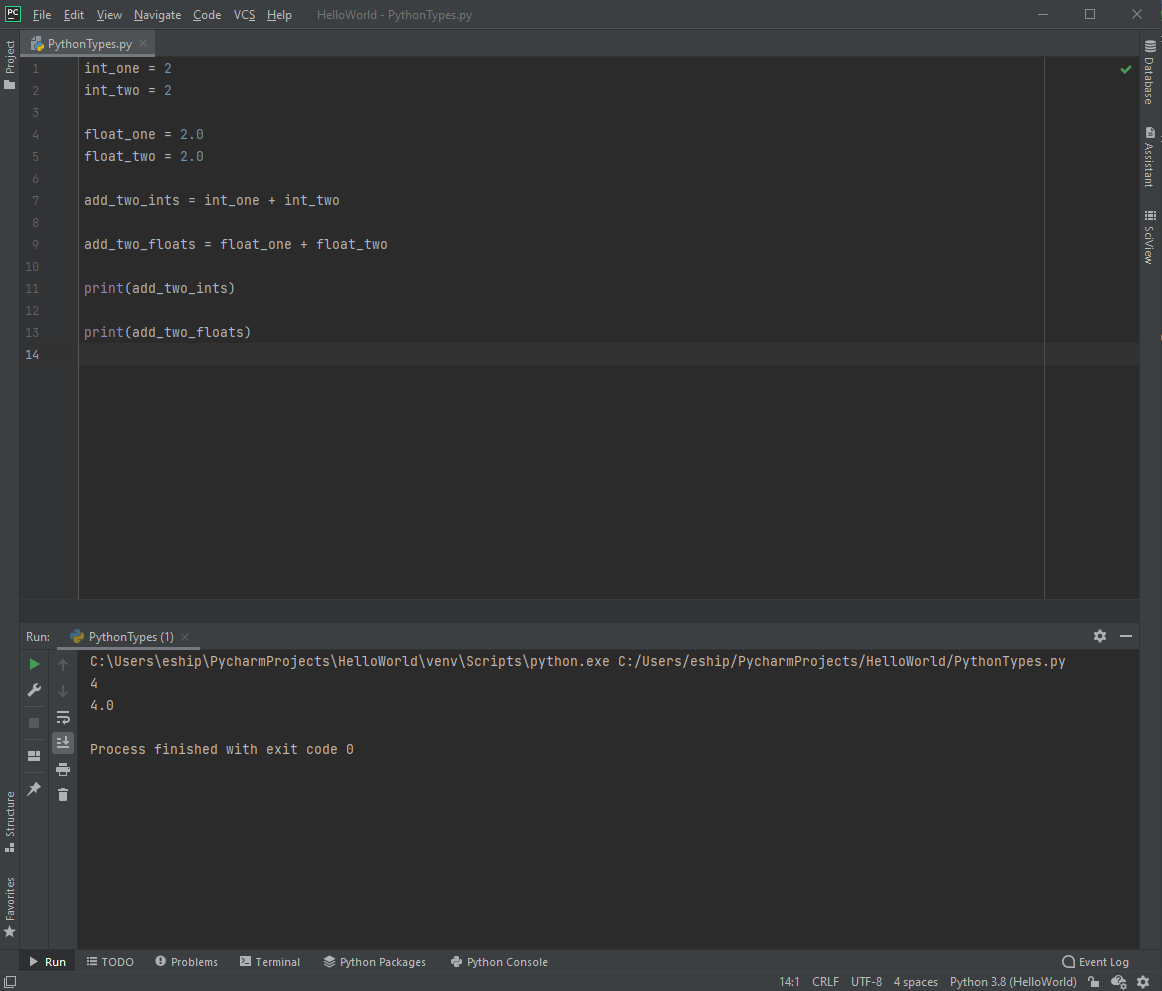 First Principles Python Part 3 Data Types