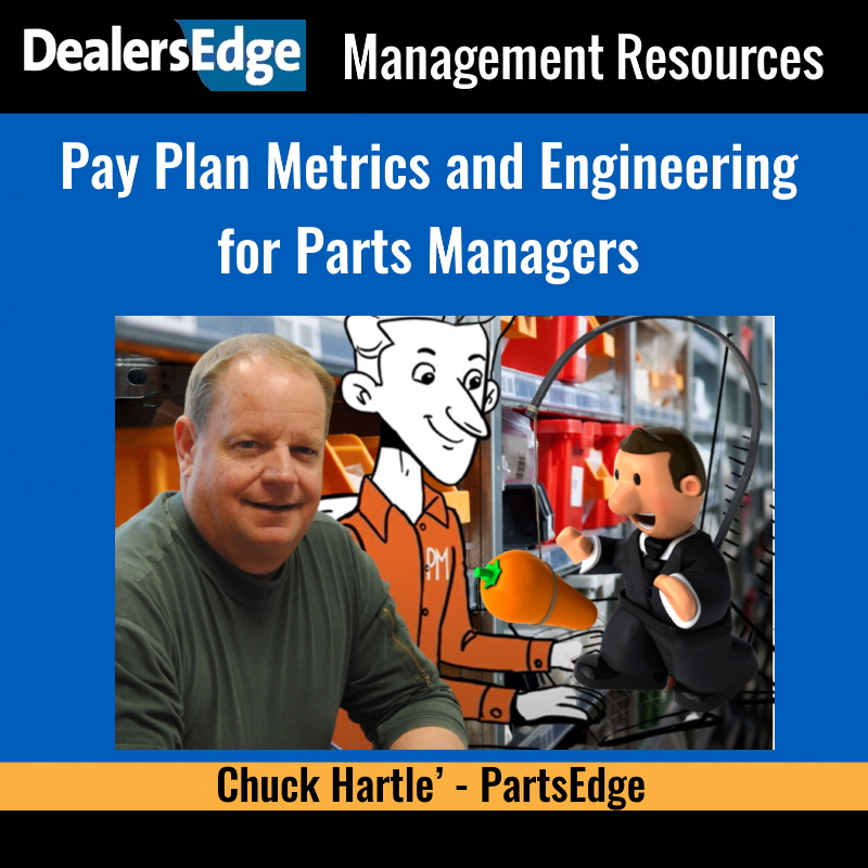 Pay Plan Metrics and Engineering for Parts Managers