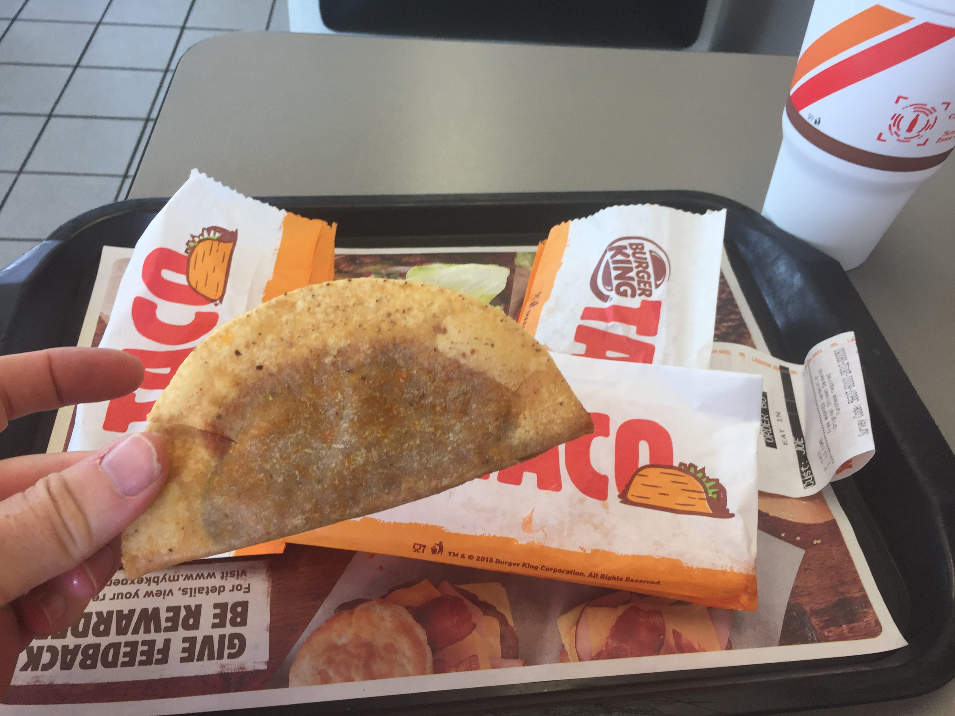 Tacos at burger king deals