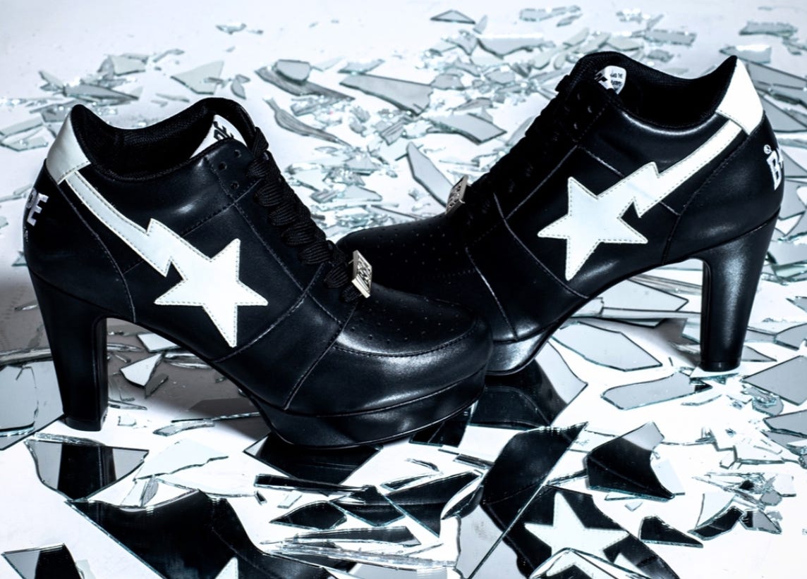 High heel bapes store