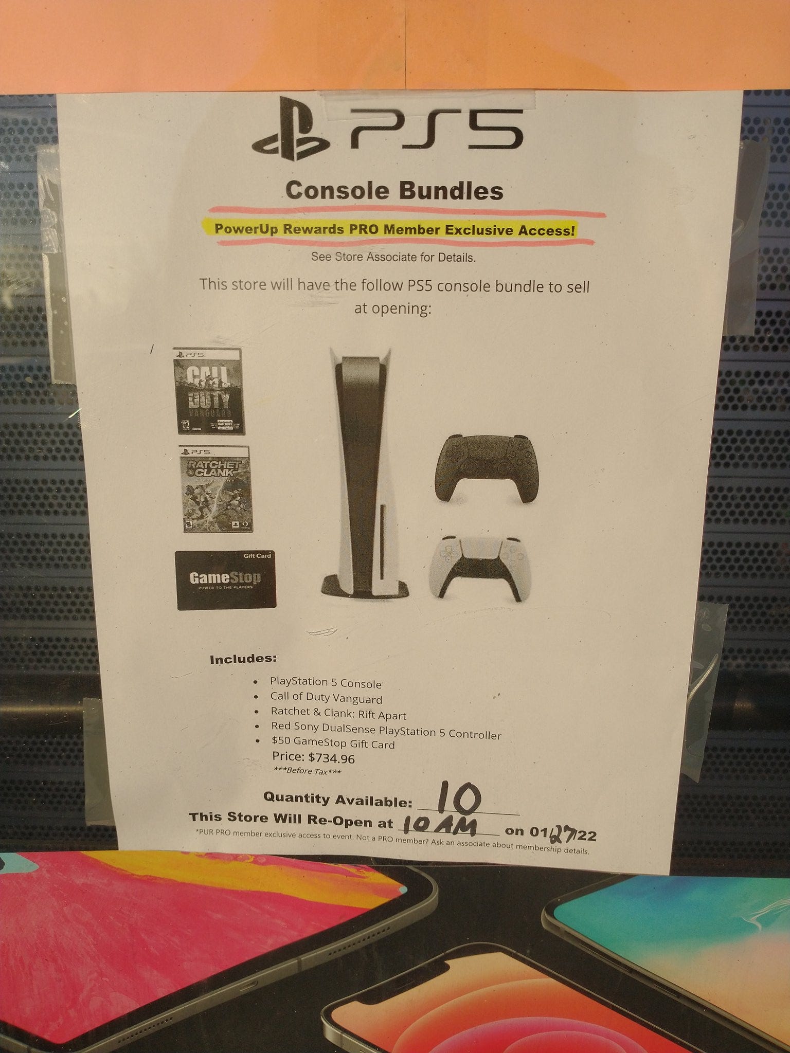 Playstation 5 console gamestop outlet