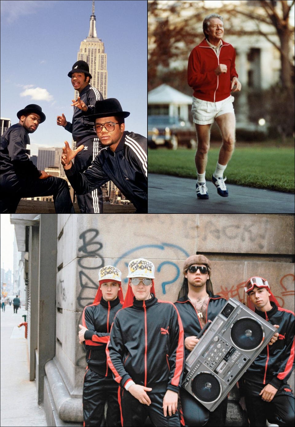 The history of wearing tracksuits sprezza