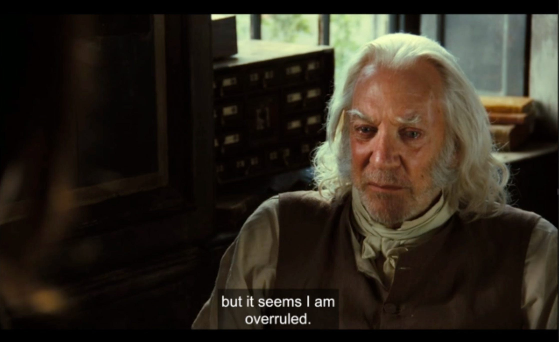 Donald Sutherland's Gated Tears in Pride and Prejudice (2005) Donald Sutherland's Gated Tears in Pride and Prejudice (2005)