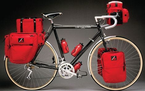 Aluminum touring hot sale bike