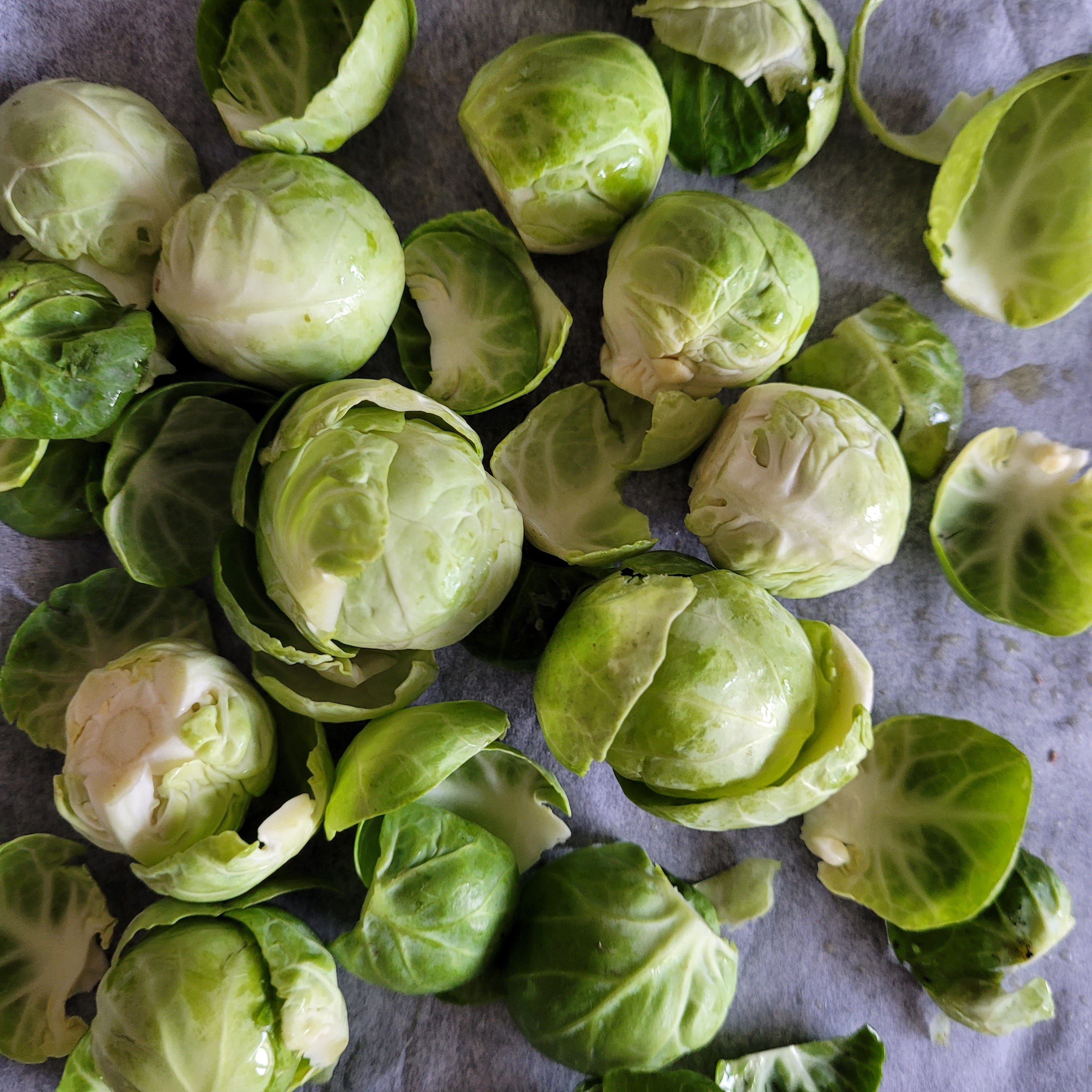 Brussel Sprouts and Pineapple Cranberry with Almonds and Yoghurt Sauce.