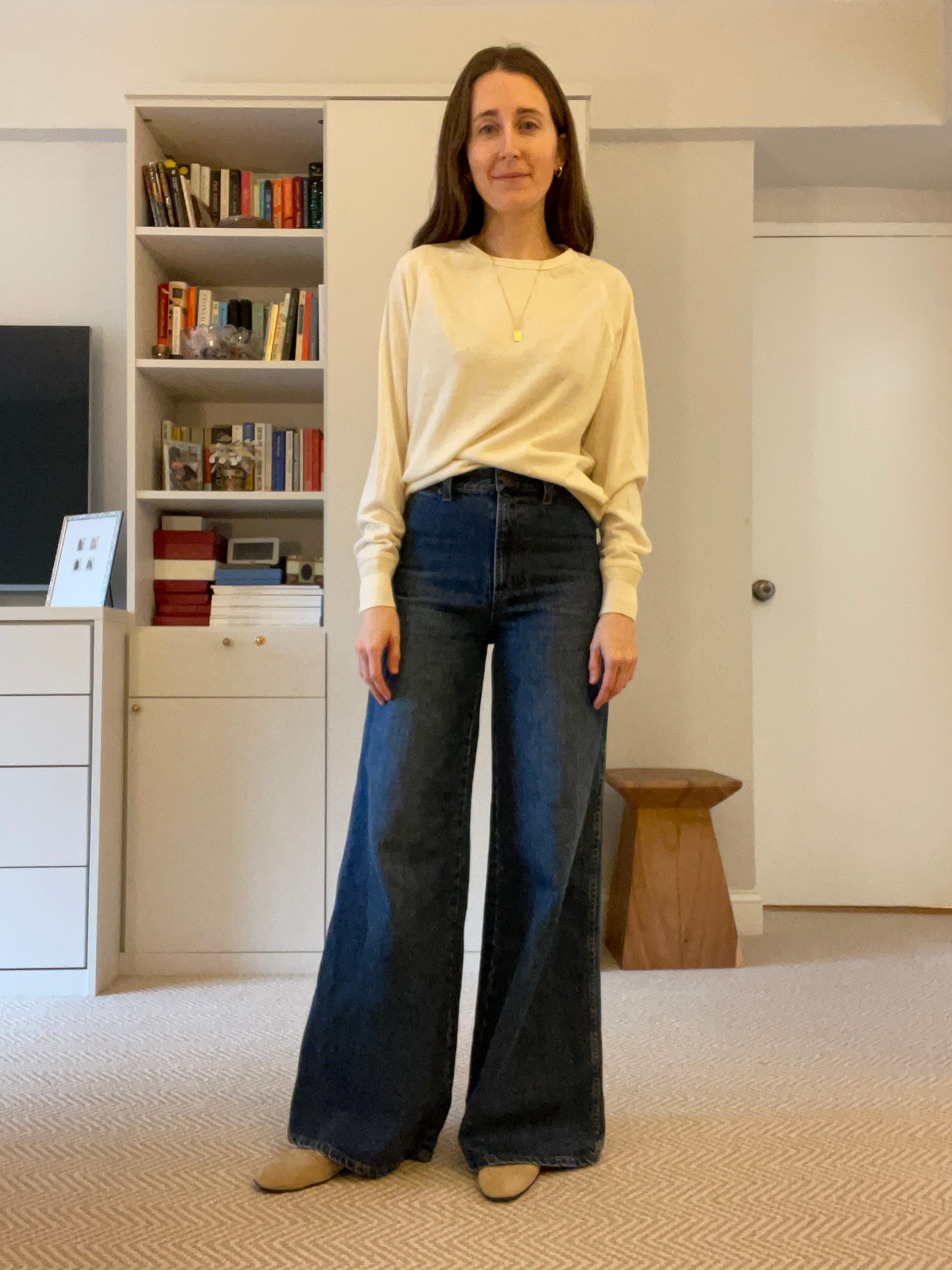On becoming a wide leg jean person by Becky Malinsky