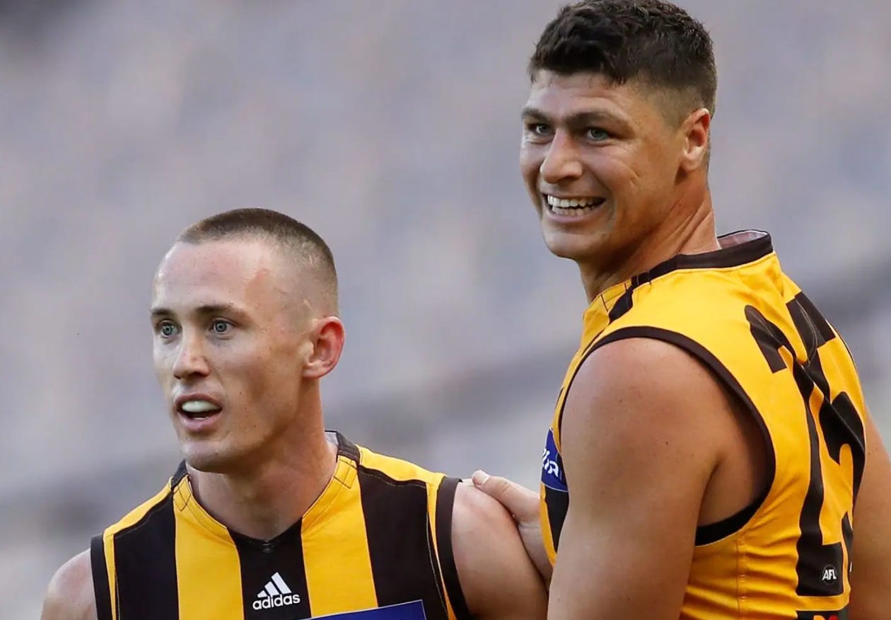 Hawthorn list changes by Daniel Prins Hawks Insiders