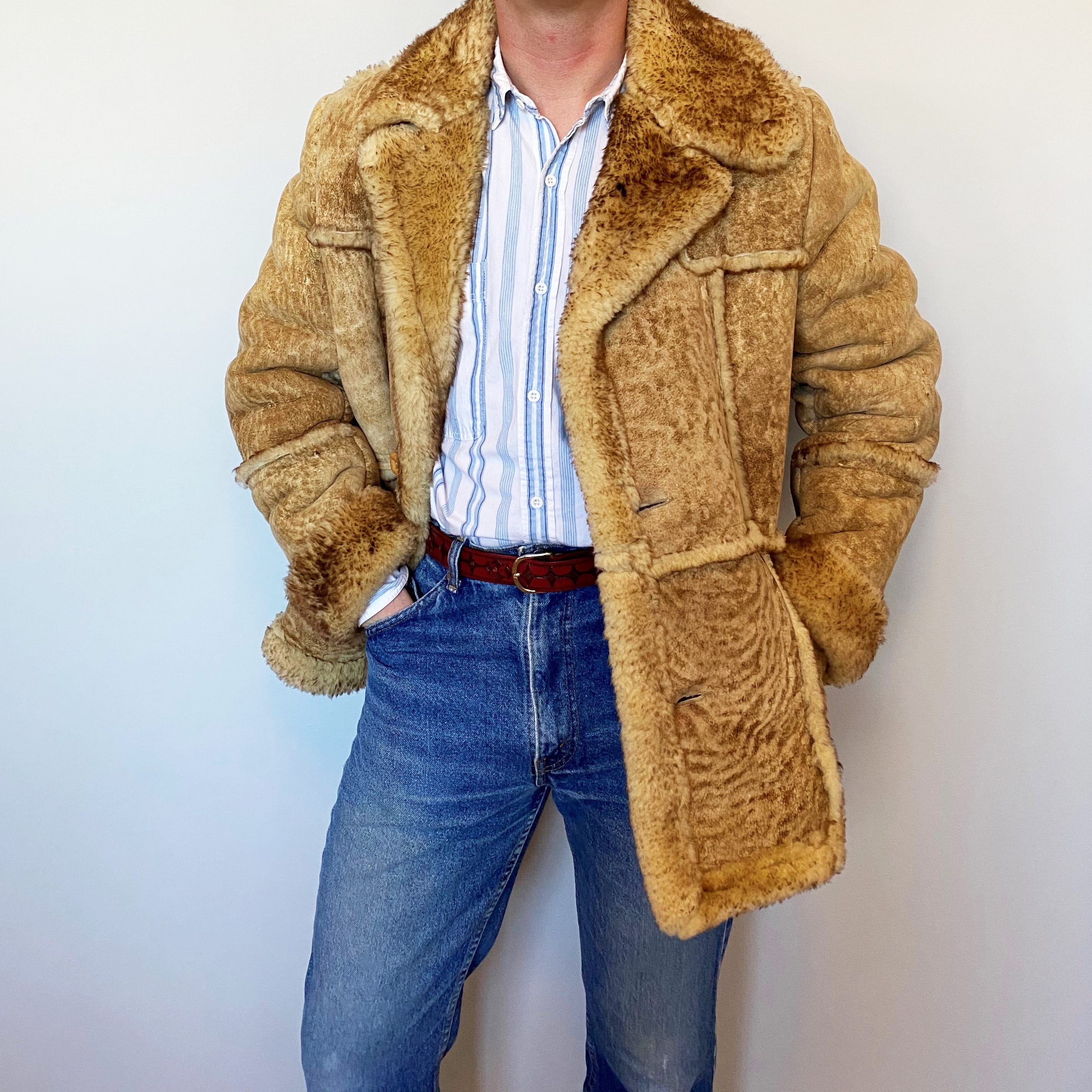 Levi's shearling ranch coat sales