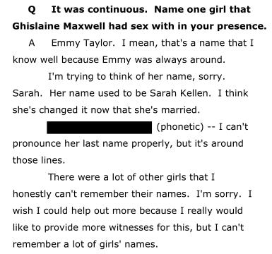 Ghislaine Maxwell Trial - Notables from the Unsealed Epstein Files