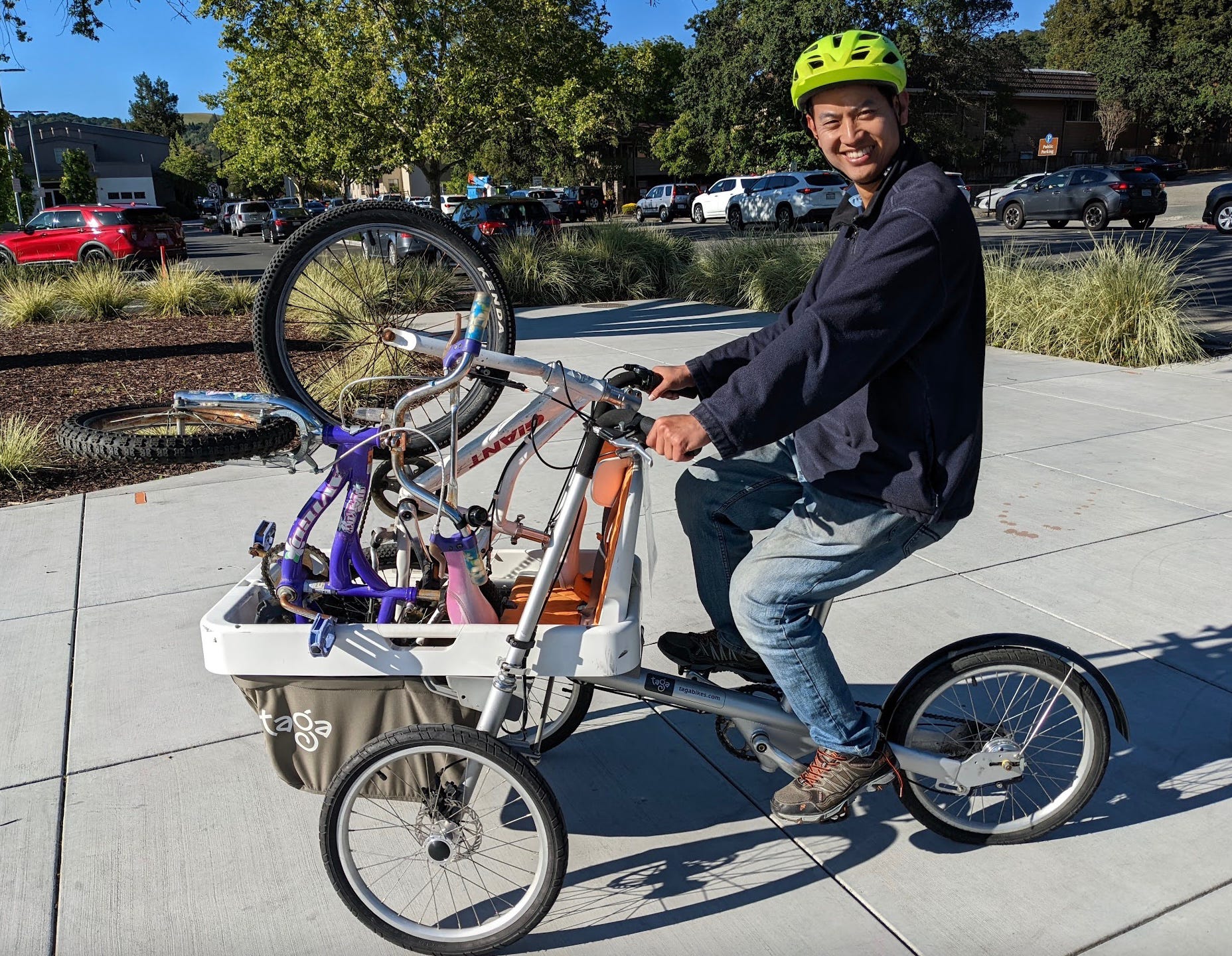 Cargo bike life by Nancy Hu's Your Climate Mama