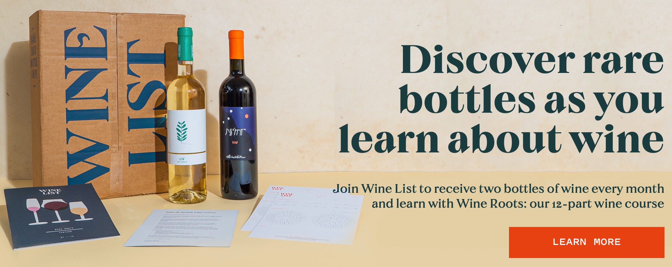 Wine list best sale 2015