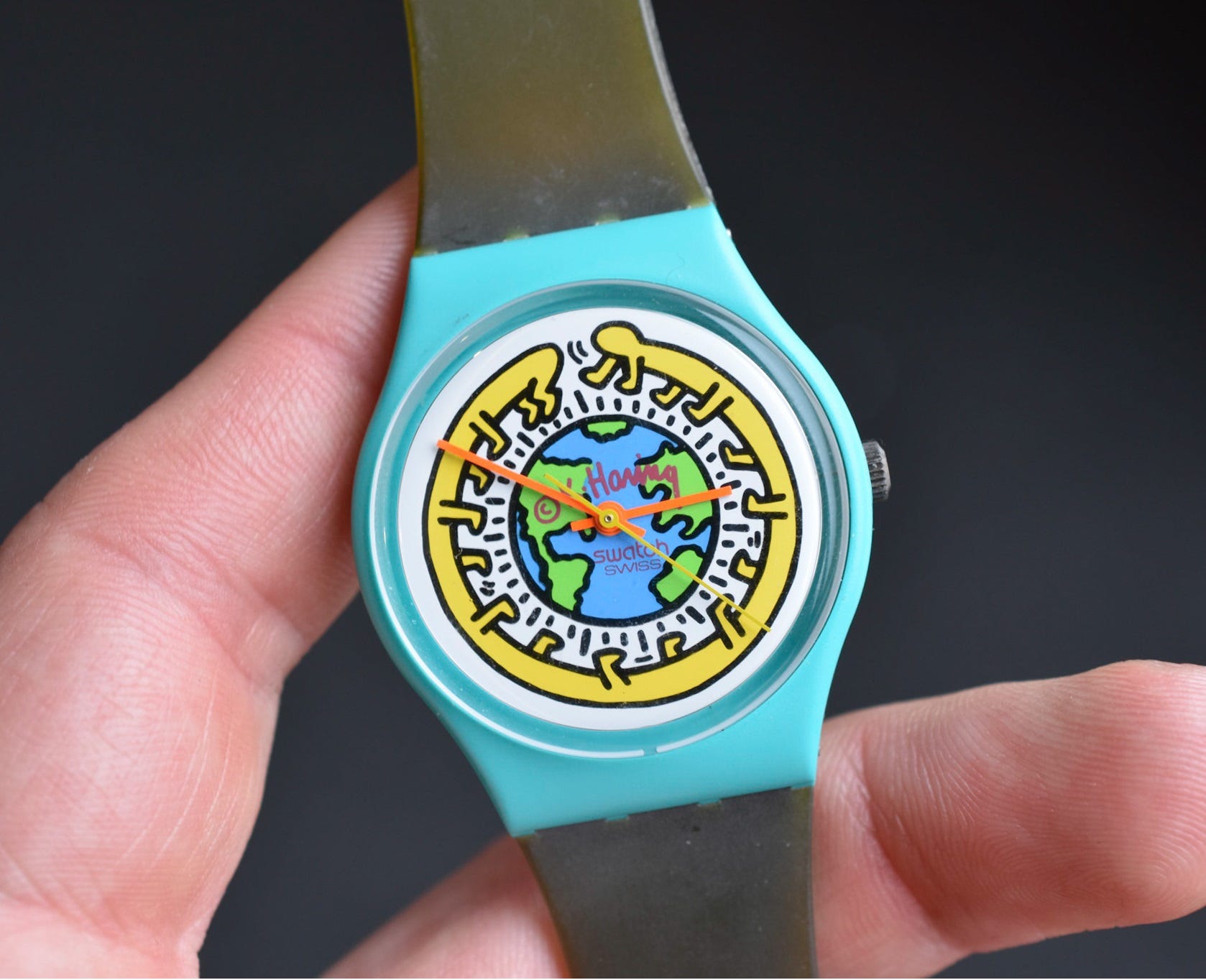 Keith haring swatch watch top