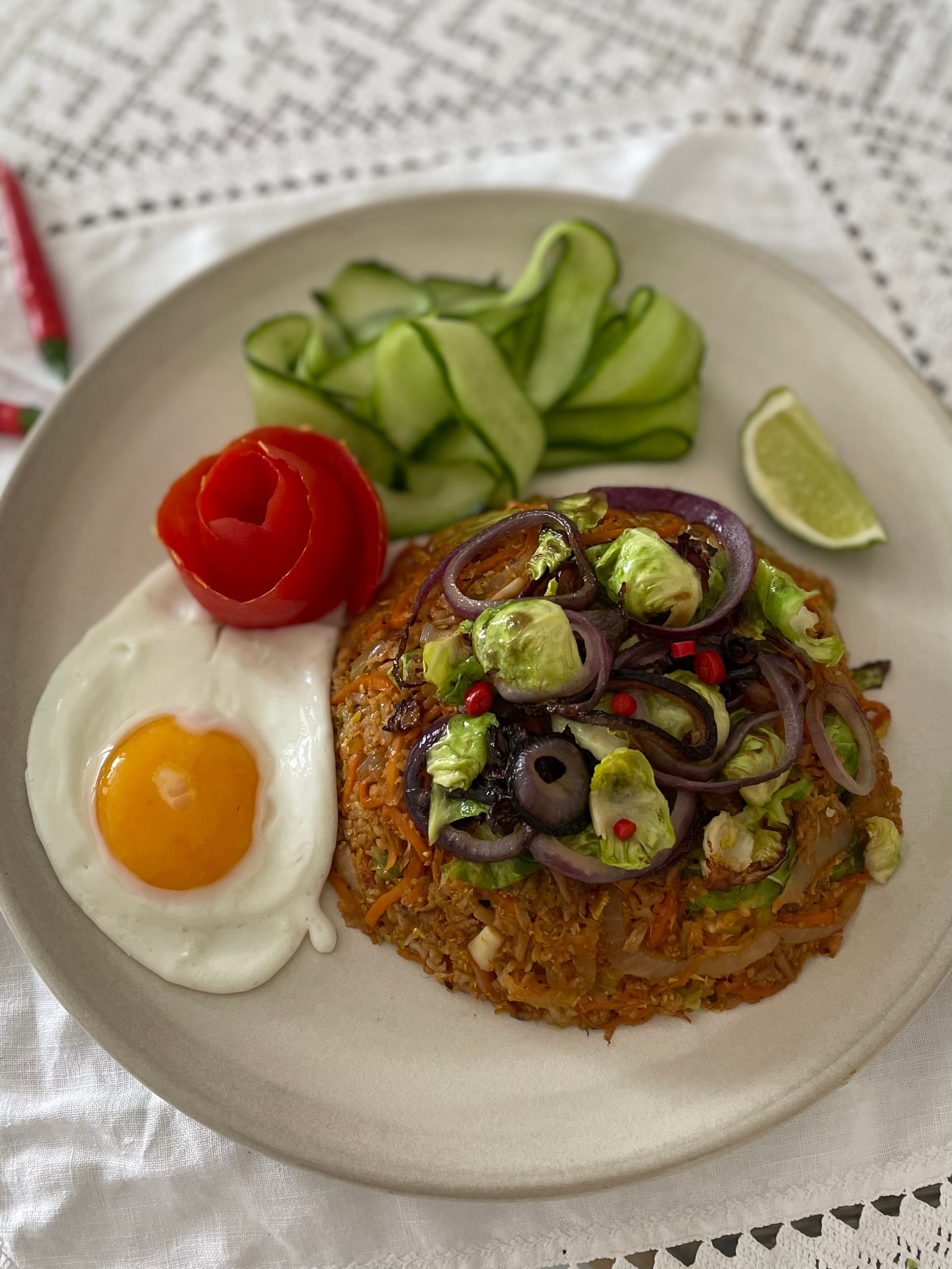 Nasi Goreng with Brussels Sprouts by Sadie