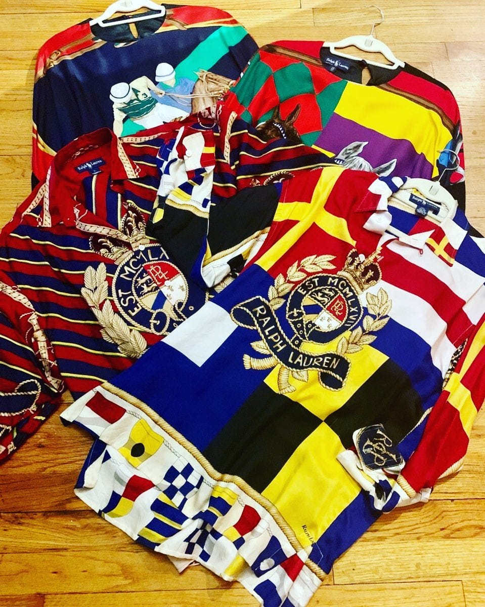 Polo silk crest shirt clearance