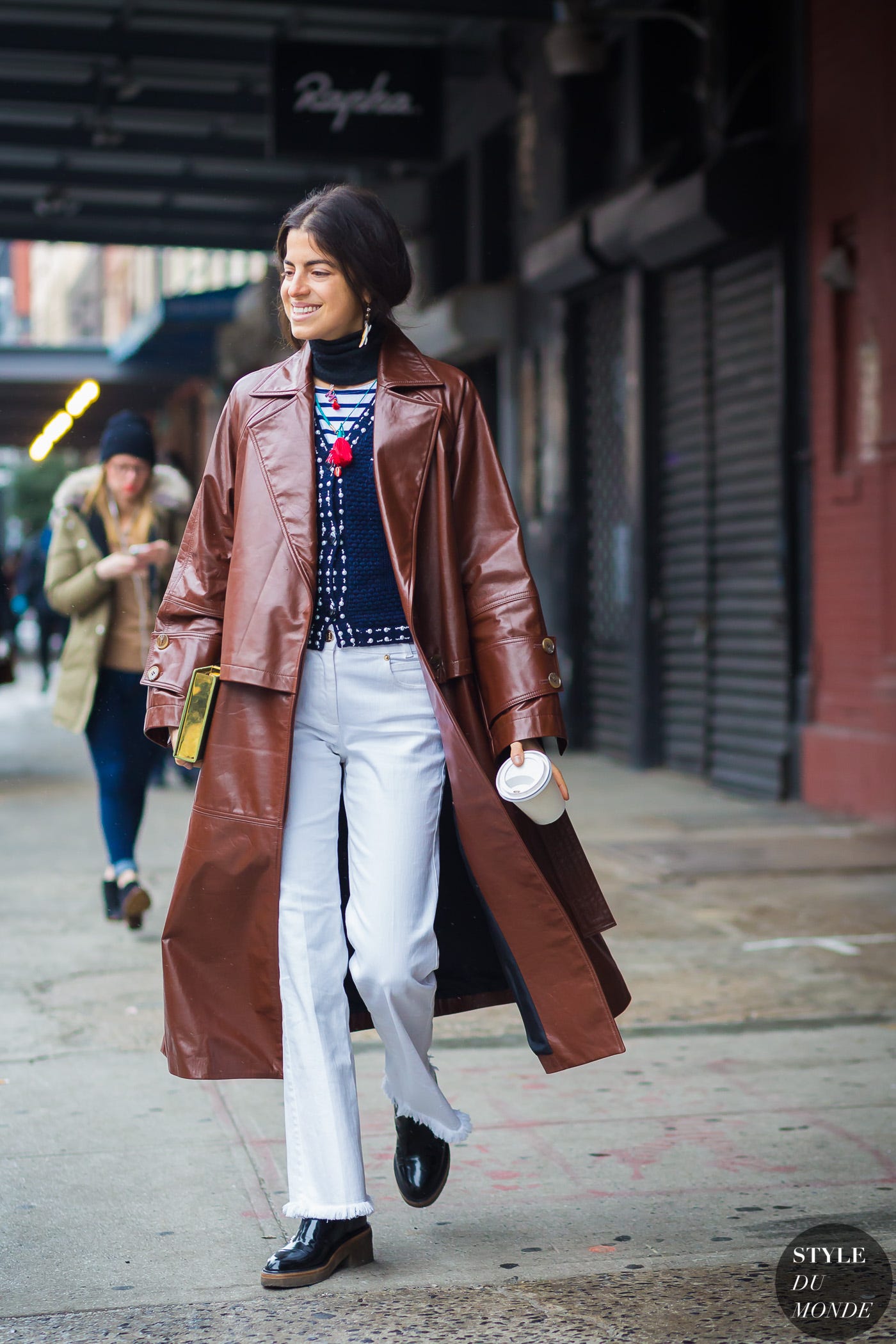 Pleather hot sale trench coat