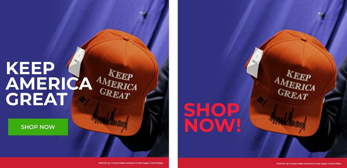 Trump hat ad best sale