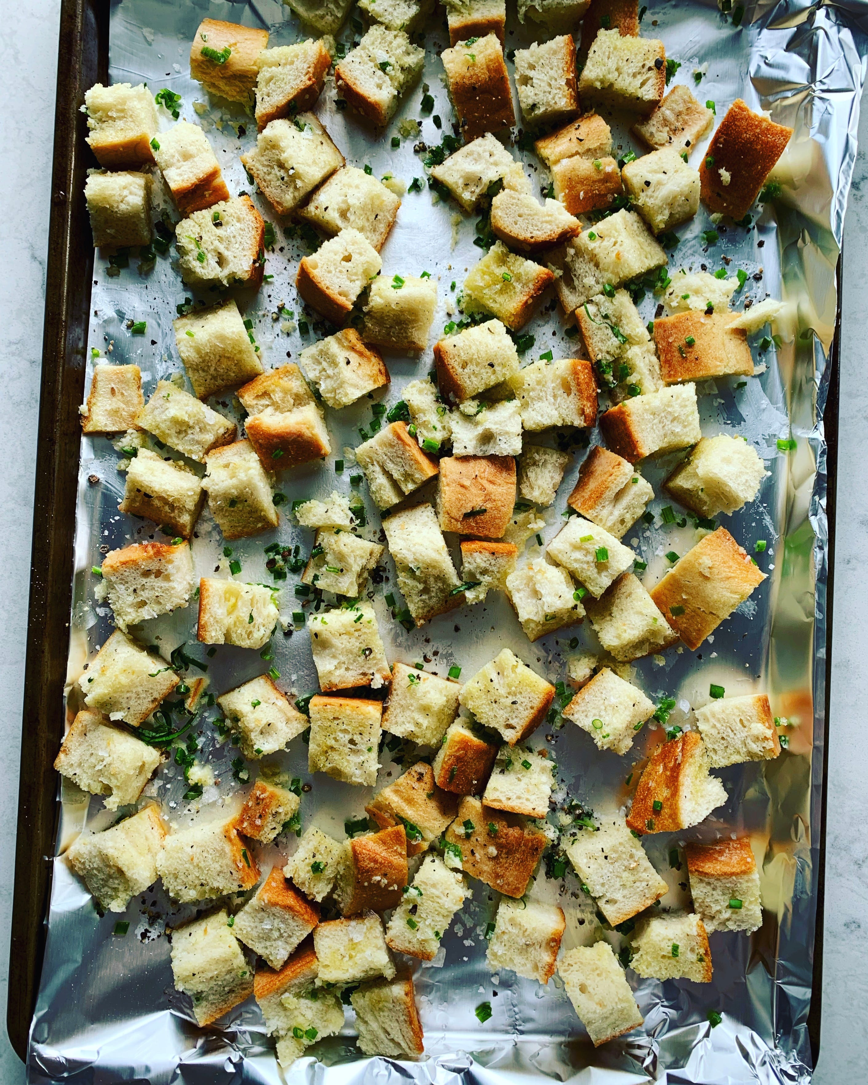 Roasted Broccoli Panzanella! by emily nunn